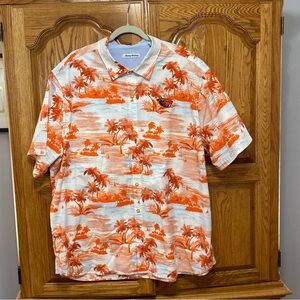 Tommy Bahama Men’s Orange Oregon State Beavers Tropical Button-Up Shirt Sz XXXL